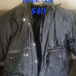 Black Ski Snow Jacket Weather-Resistant Insulated